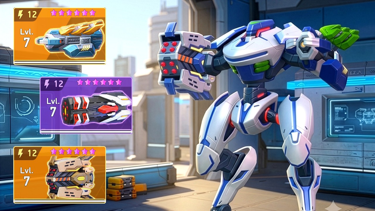 Voidghost with Burrow Beam 12, Storm Rack 12, Missile Rack 12 - Mech Arena