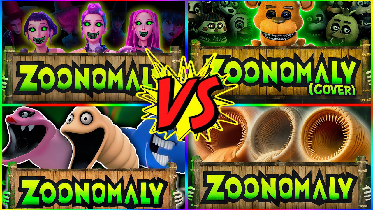 Zoonomaly Theme Song - KPOP DEMON HUNTERS 🆚 EROSION WORM 🆚 HUNGRY WORM 🆚 FIVE NIGHTS AT FREDDY'S
