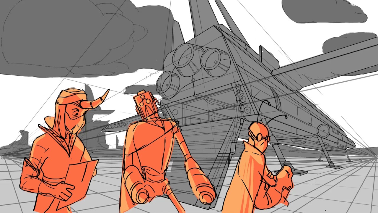 Venture to out of space! (Animatic Golden poses)