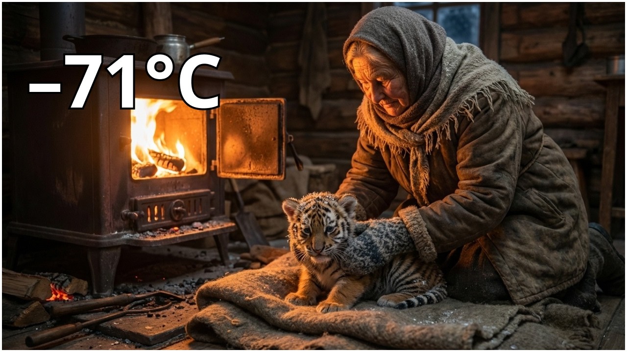 A 75-Year-Old Woman Maria Met a Tiger in Siberia’s Deep Freez🐯❄️