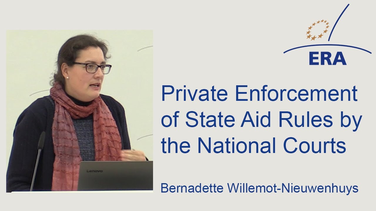 Private Enforcement of State Aid Rules by the National Courts