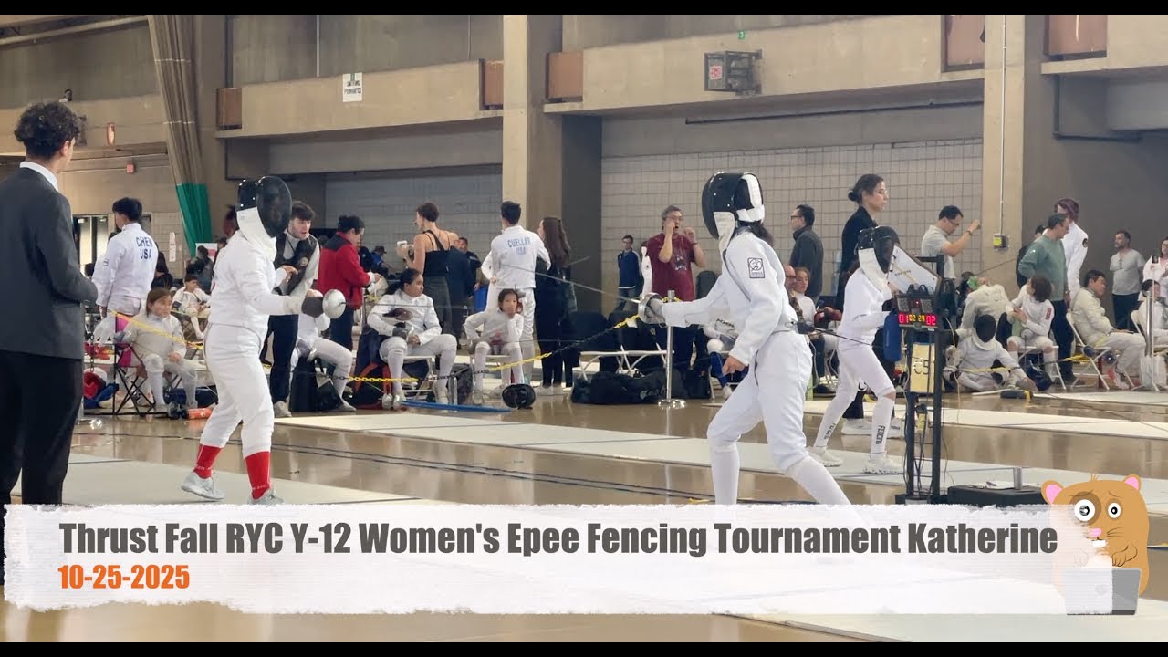 Thrust Fall RYC Y-12 Women's Epee Fencing Tournament Katherine