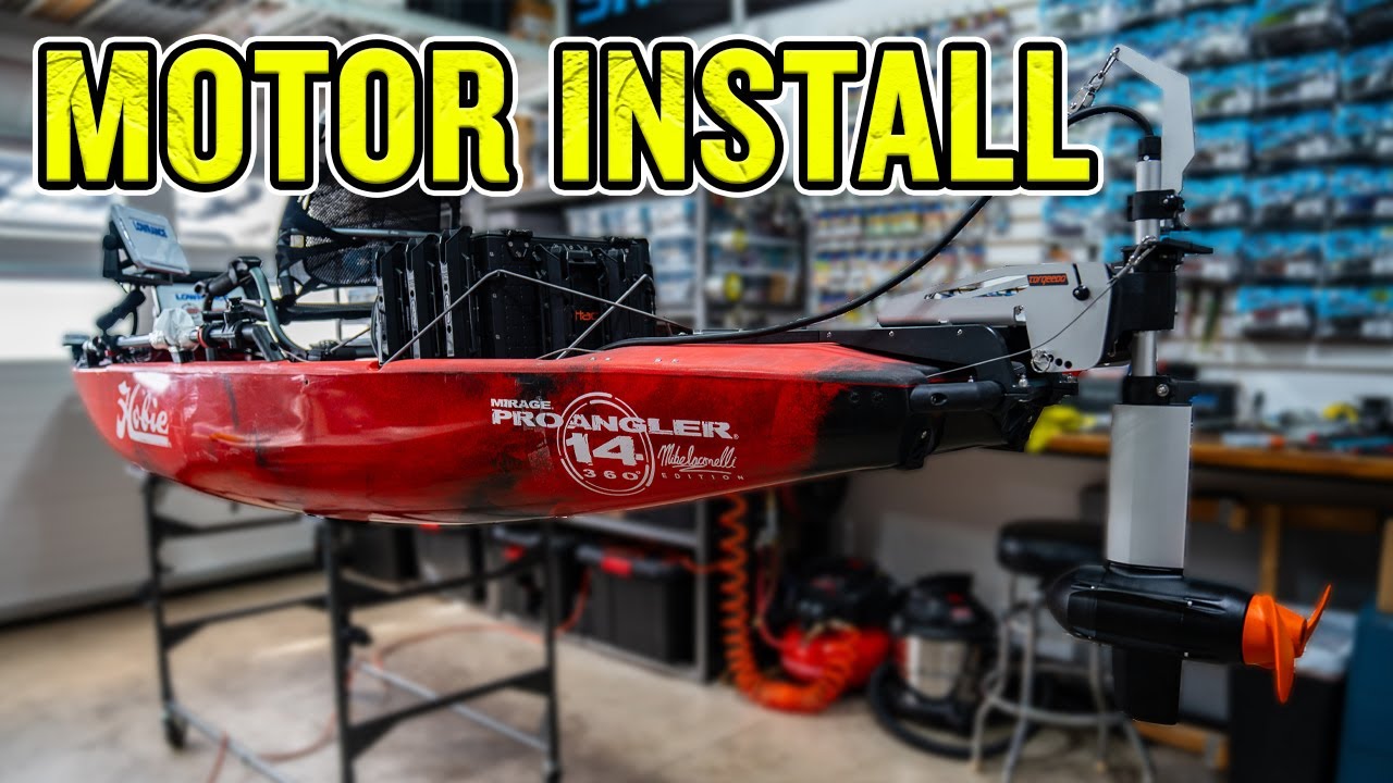 Installing the BEST MOTOR on my kayak!