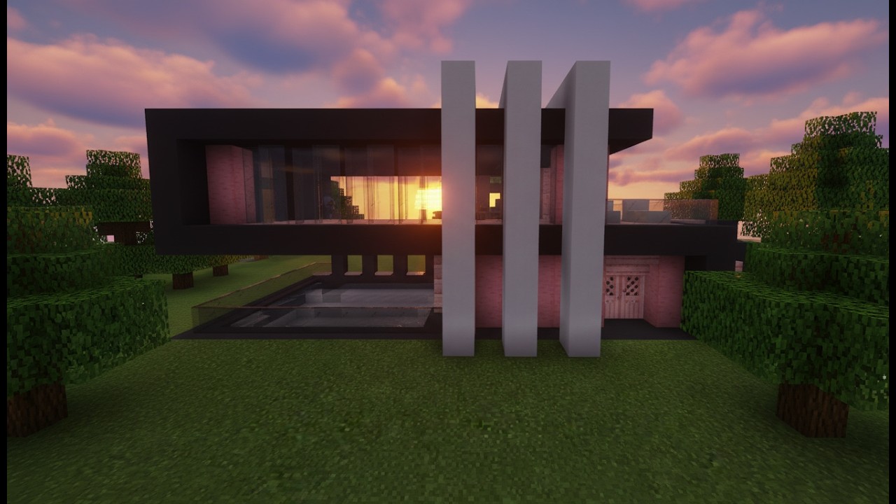 Tutorial to Build a Big Modern House (Easy) #58 | Minecraft