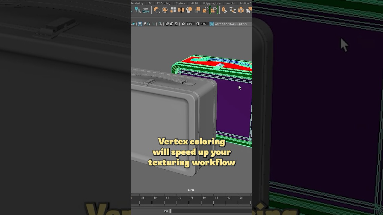 Speed up your texturing workflow with vertex colors. #3dart #tips #tutorial #maya #gamedev