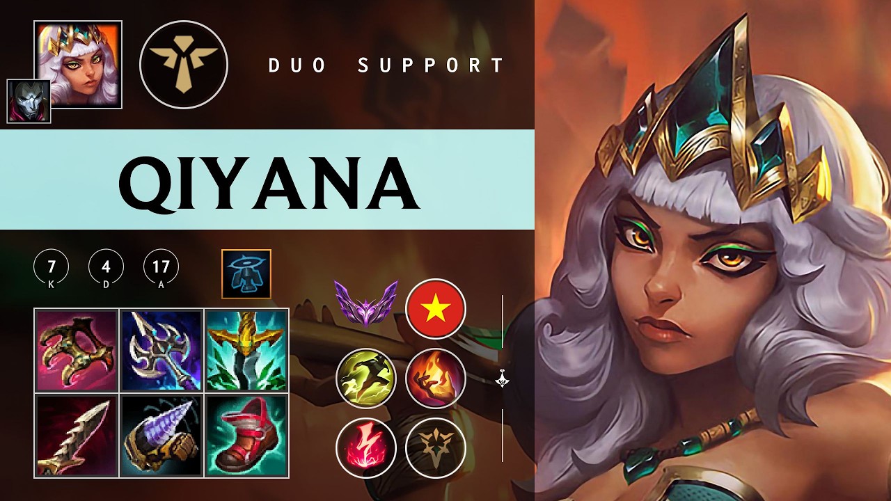 Qiyana Support vs Rakan - VN Master Patch 26.04