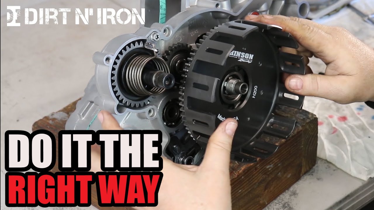 How to install Hinson clutch basket on a dirt bike