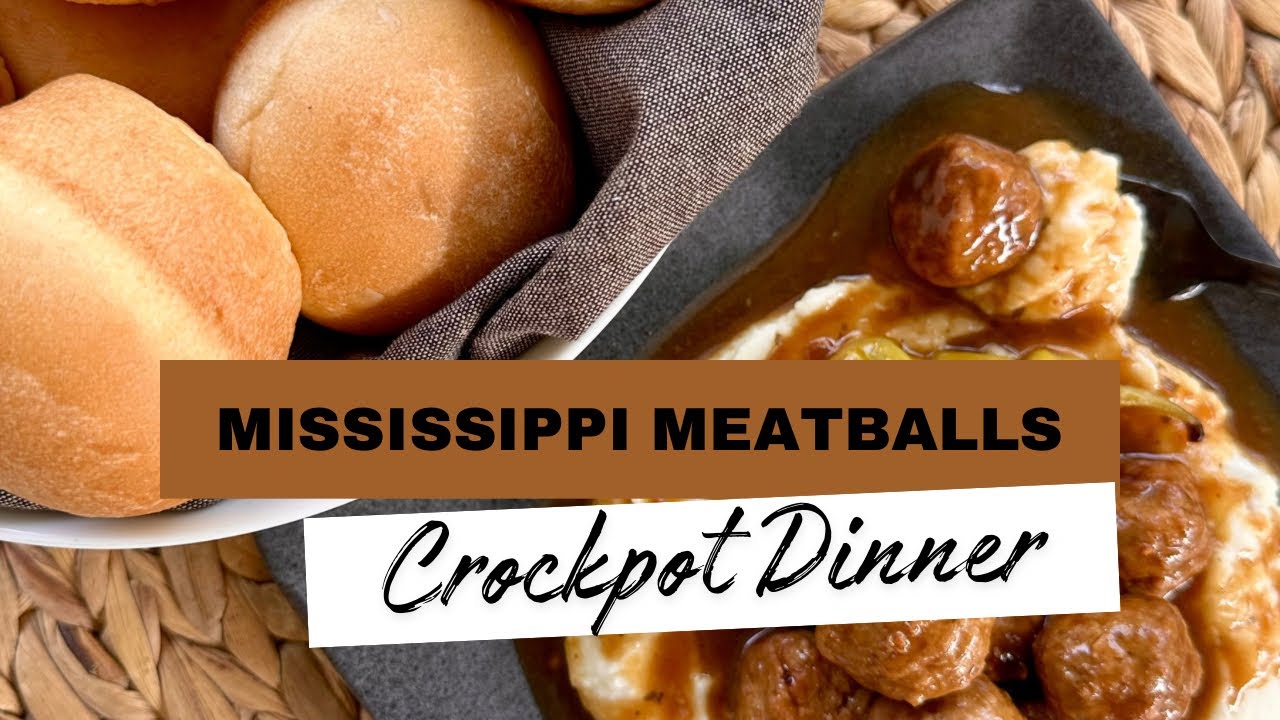 Crockpot Dinner-Mississippi Meatballs