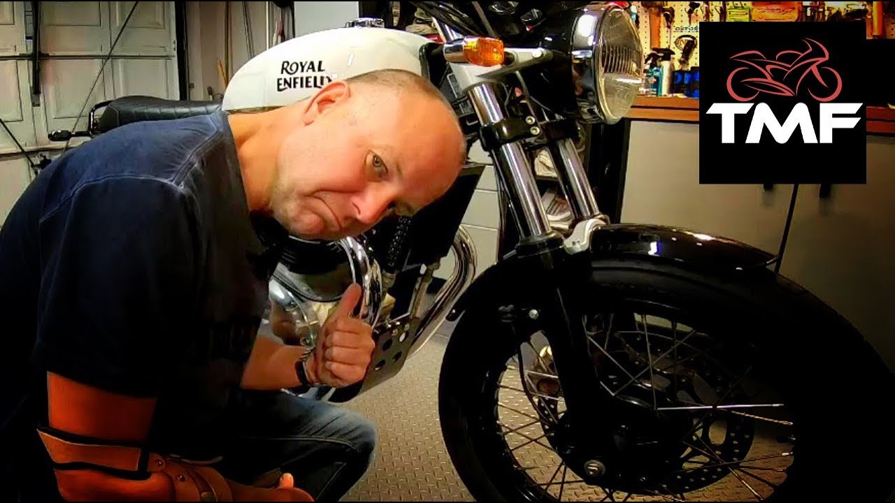 Royal Enfield Interceptor Essential mods - Bashplate installation