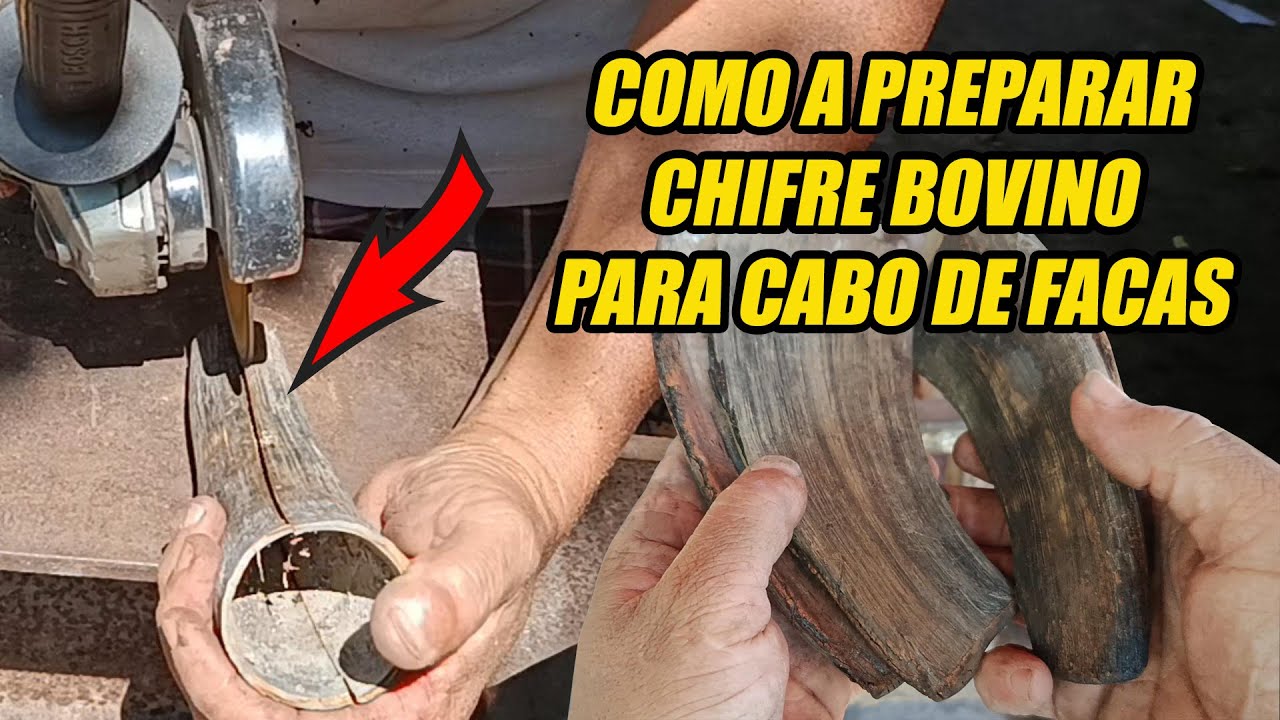 como a preparar chifre de gado para cabo de facas