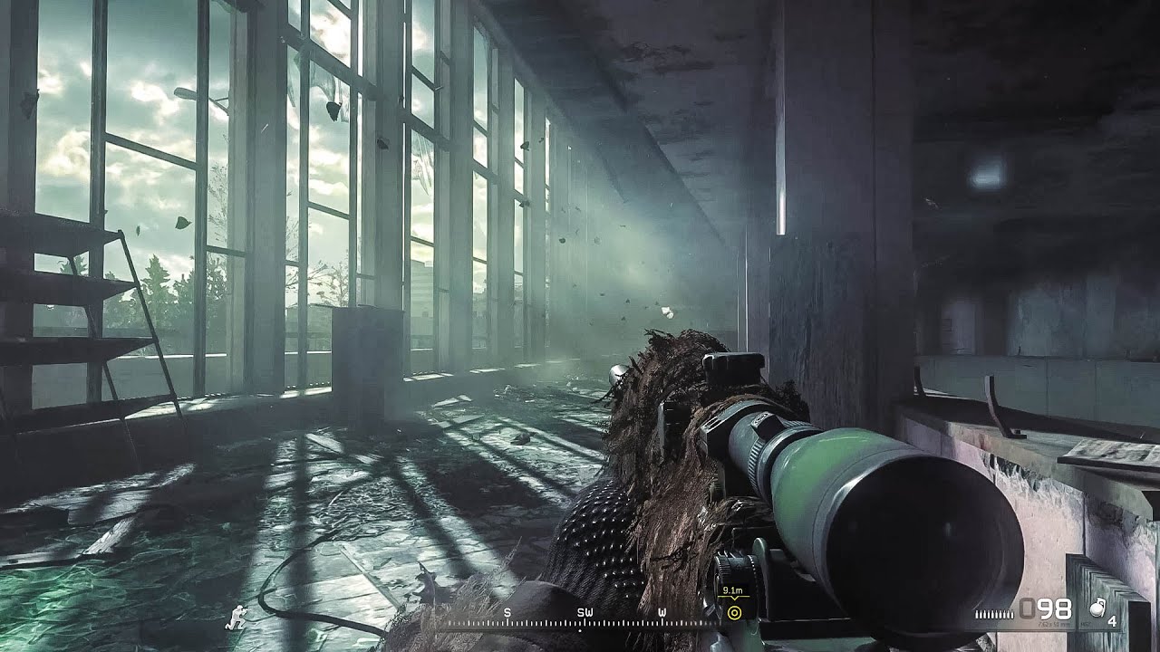 The Legendary Sniper Mission! All Ghillied Up, One Shot One Kill - CoD: MW Remastered Gameplay PC