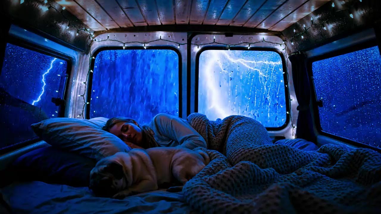 Thunderstorm Sleep Sounds | Gentle Rain Ambience for Relaxation, Focus, and Deep Sleep