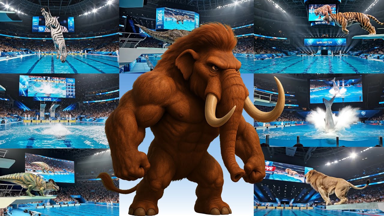 ABC Prehistoric Divers! Olympic Dinosaur Diving Song for Kids | Jumpy Jungle TV