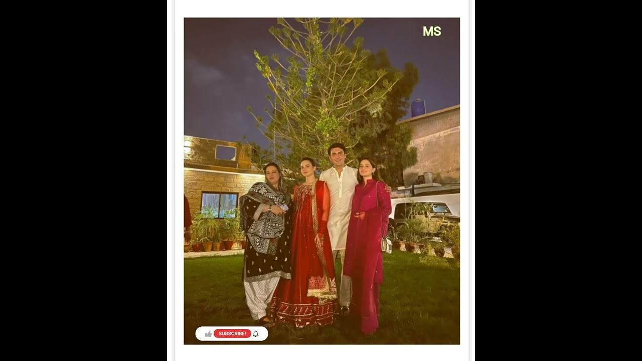 Minal Khan celebrate her Fist Eid# Minal Khan Amin Khan Eid dinner with family😍