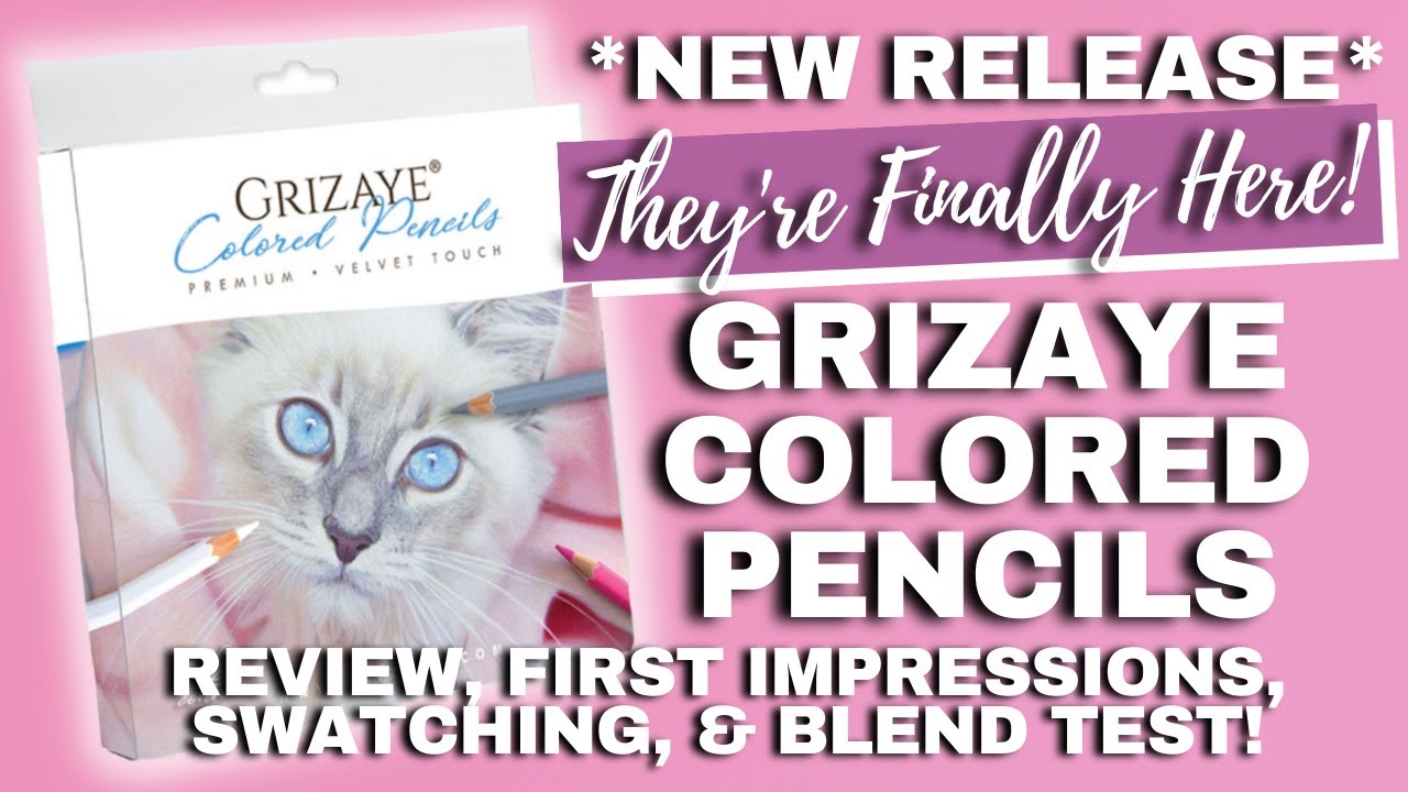 NEWLY RELEASED GRIZAYE COLORED PENCILS | Review, Full Swatching & Blend Test | A New Favorite?