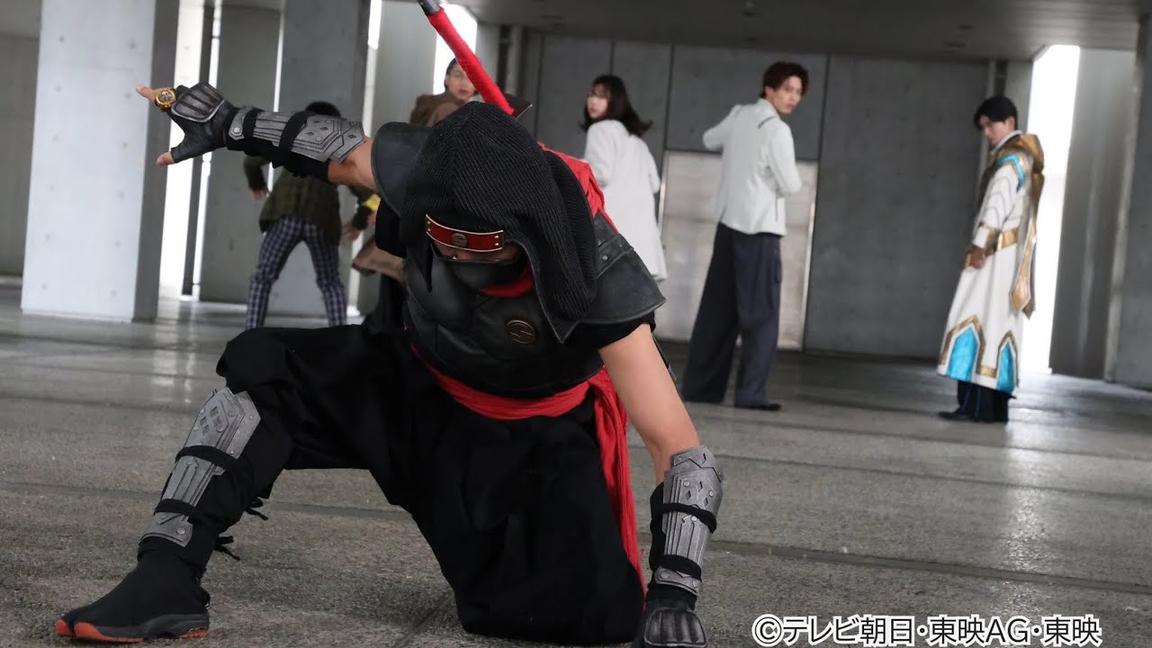 gozyuger Origa Red vs NinjaRed henshin yay my favorite character from super sentai 50th anniversary 