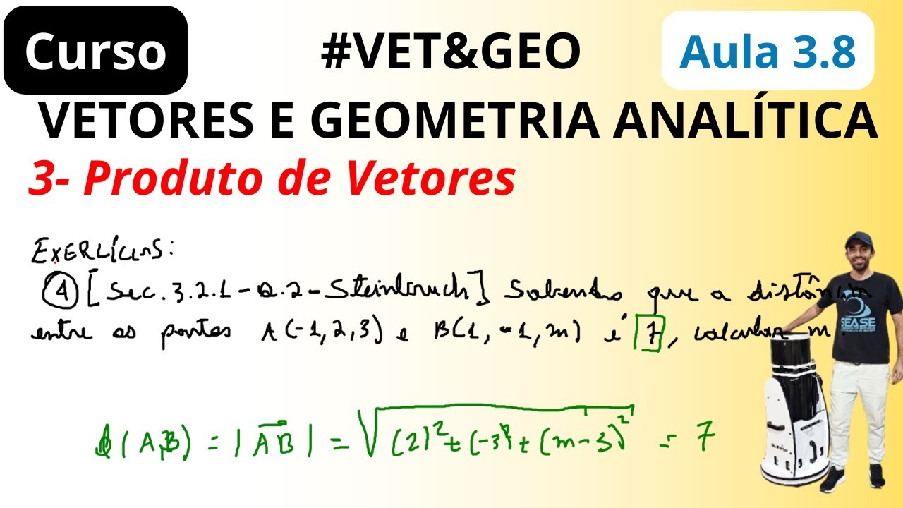 (Exercício 4) [Sec. 3.2.1 - Q.2 - Steinbruch] Calcular m: distância entre os pontos  | VET&GEO-A3.8