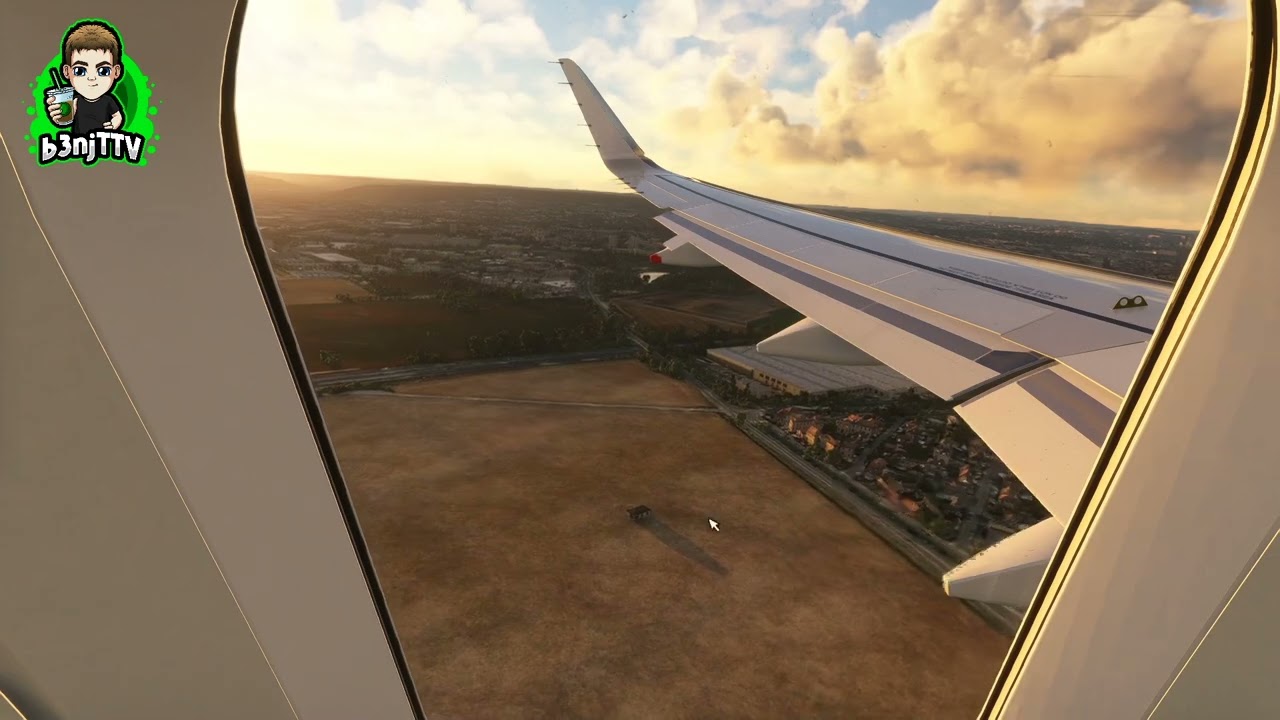 Landing in Paris (Orly) in Airbus A320