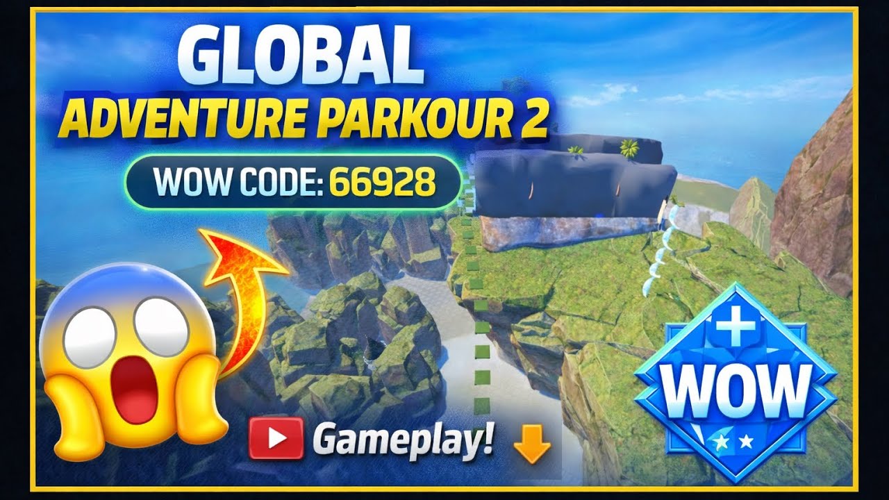 GLOBAL ADVENTURE PARKOUR 2 😱 | BGMI WOW Mode | WOW Code 66928 