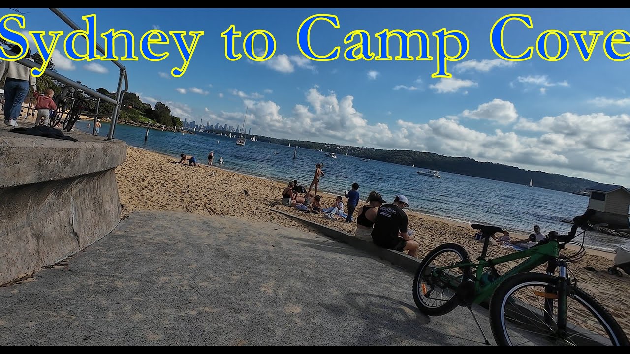 Sydney CampCove + Milk Beach Indoor cycling workout Australia 4K relaxing music Cube eBikeBoschMotor