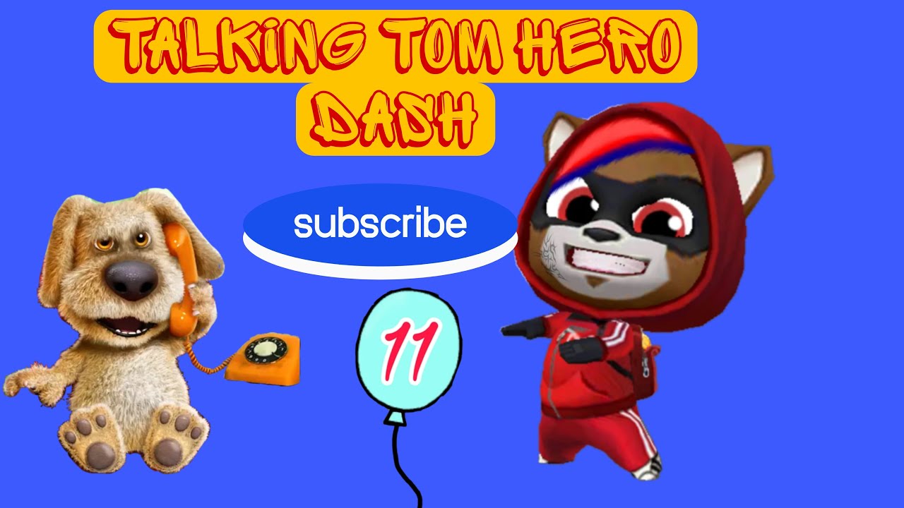 Talking Tom Hero Dash - 3 x Tom Ben Gameplay Android and iOS
