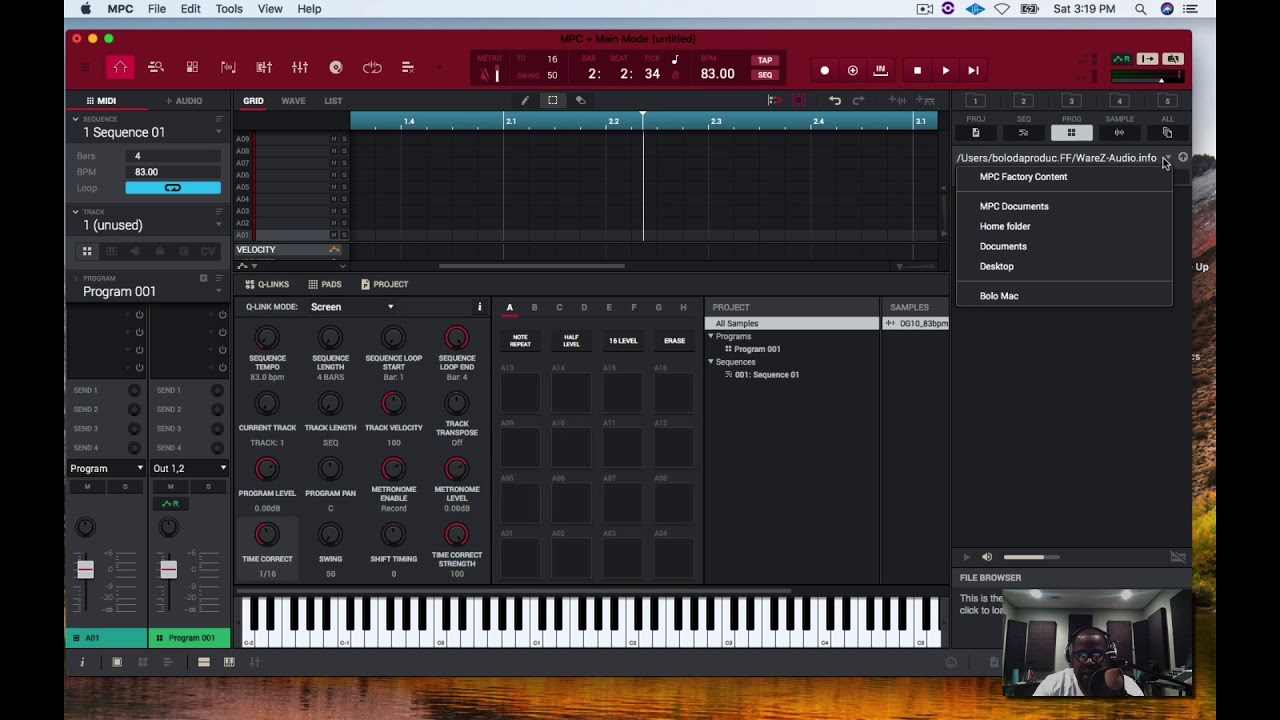 How to Sample in Mpc 2.2 Software Easily Using Warp Function