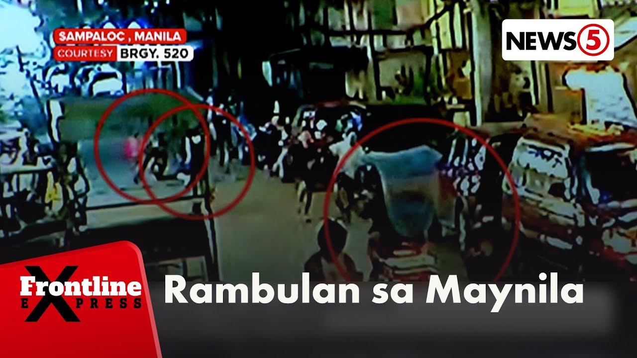 2 sugatan sa rambulan sa Maynila | Frontline Express