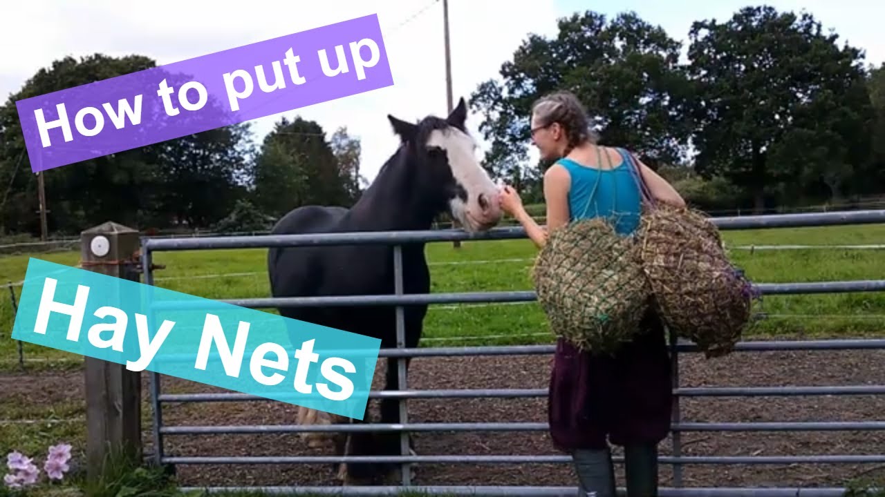 How to Put Up a Hay Net on a track system or Paddock Paradise
