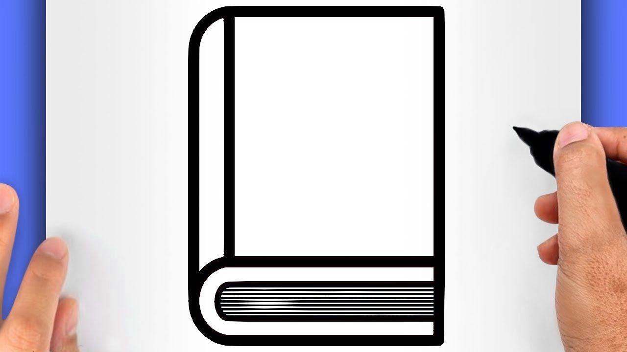 CÓMO DIBUJAR UN LIBRO (FÁCIL PASO A PASO) | DIBUJOS DE OBJETOS