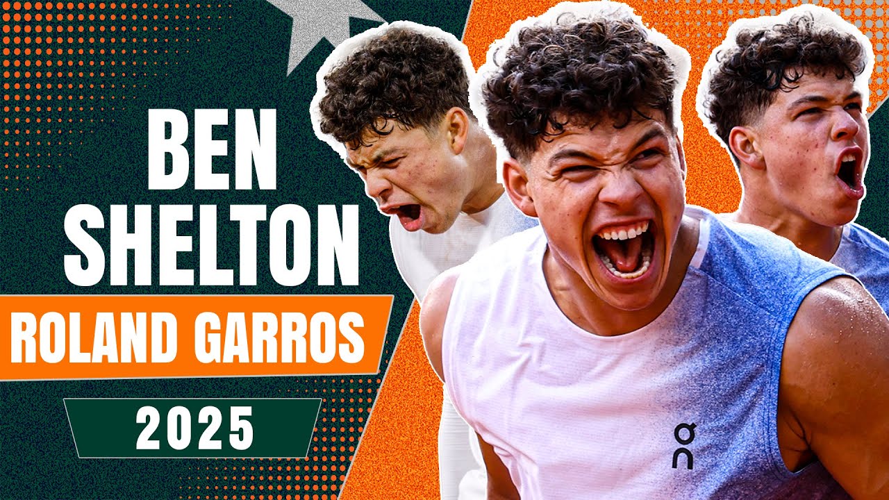 Ben Shelton - BEST MOMENTS & Highlights of 2025 Roland Garros 🔥