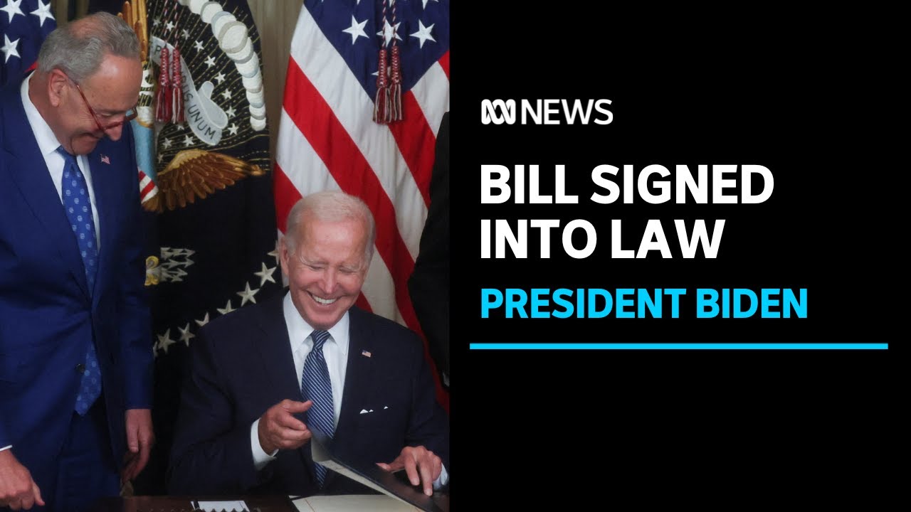 IN FULL: Joe Biden signs US$430 billion Inflation Reduction Act into law | ABC News