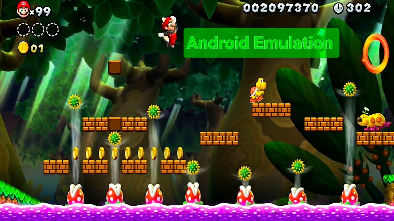 Super Mario Bros U on Wii U emulator | Tab S11 Ultra gameplay Dimensity 9400+