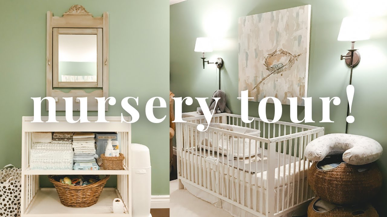 BABY BOY NURSERY TOUR // Gender Neutral Nursery // juliaraevlogs