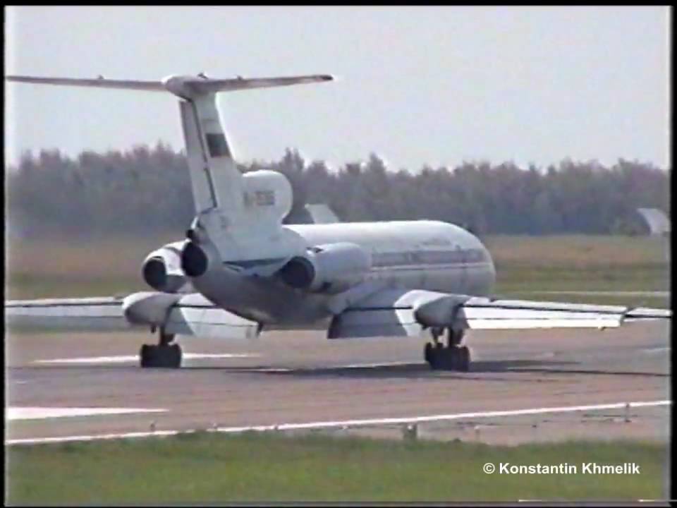 Ту-154 руление и разбег Внуково 2000 VKO RA-85365 RA-85312
