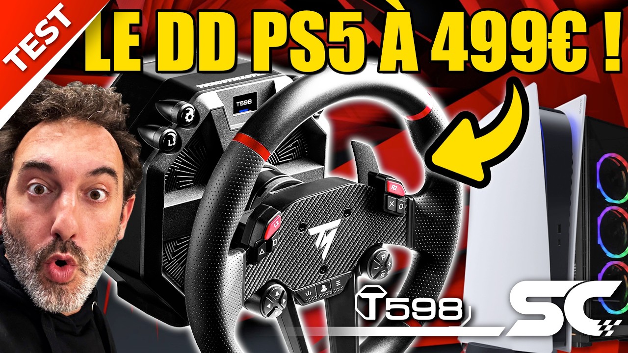 Test du Thrustmaster T598 : Le volant Direct Axial Drive pour PS5, PS4 et PC à moins de 500€