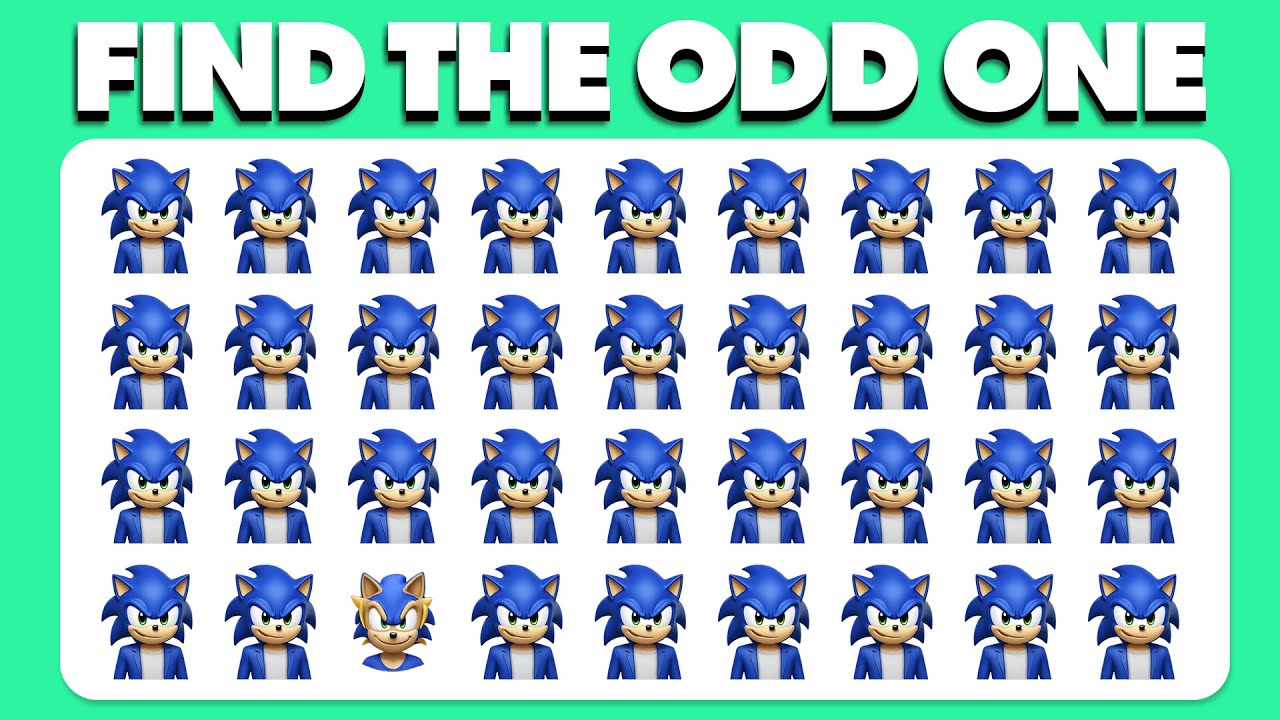 Find the ODD One Out ⚡️ Sonic Edition ⚡️