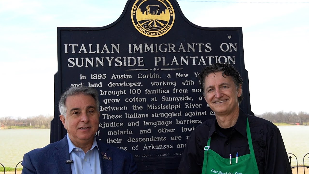 Lake Village, Arkansas 100 Italian families recruited as Cotton Pickers at Sunnyside Plantation 1895