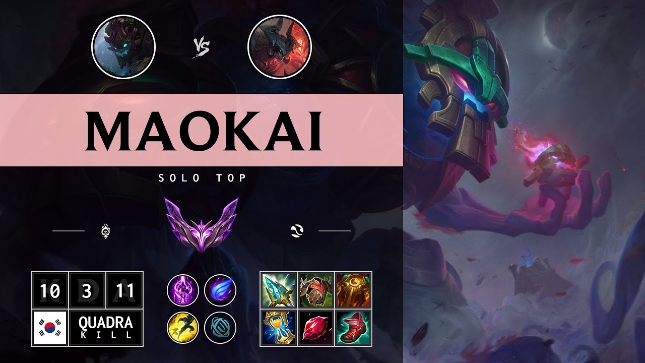 Maokai Top vs Aatrox - KR Master Patch 14.12