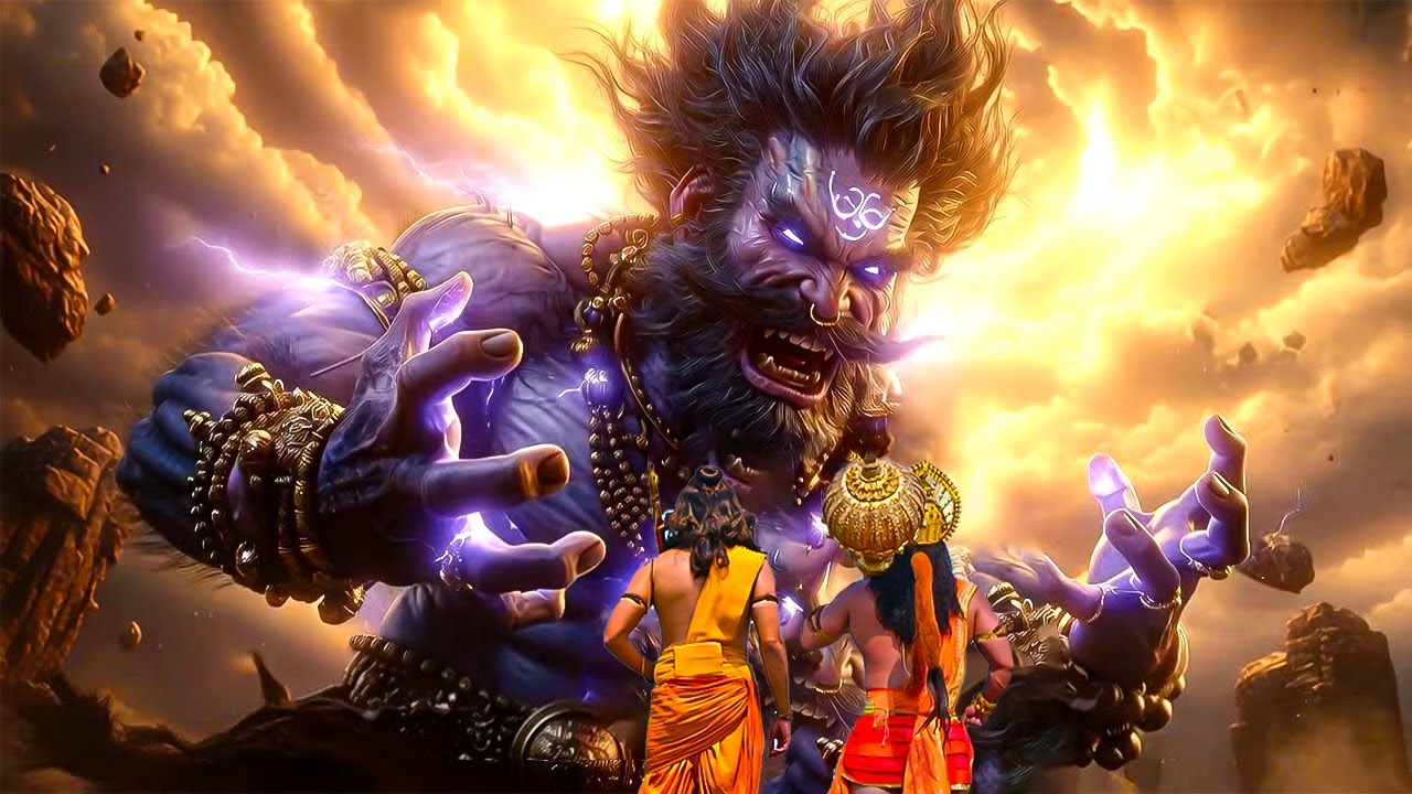 देखिये कैसे विशालको अमलुष राक्षस ने राम जी और हनुमान को देख मन ली हार | Bhakti Serial |#bhakti