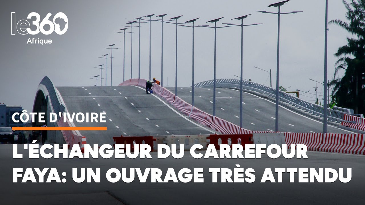 Côte d’Ivoire: avec l’échangeur du carrefour Faya, les Abidjanais espèrent voir le bout du tunnel