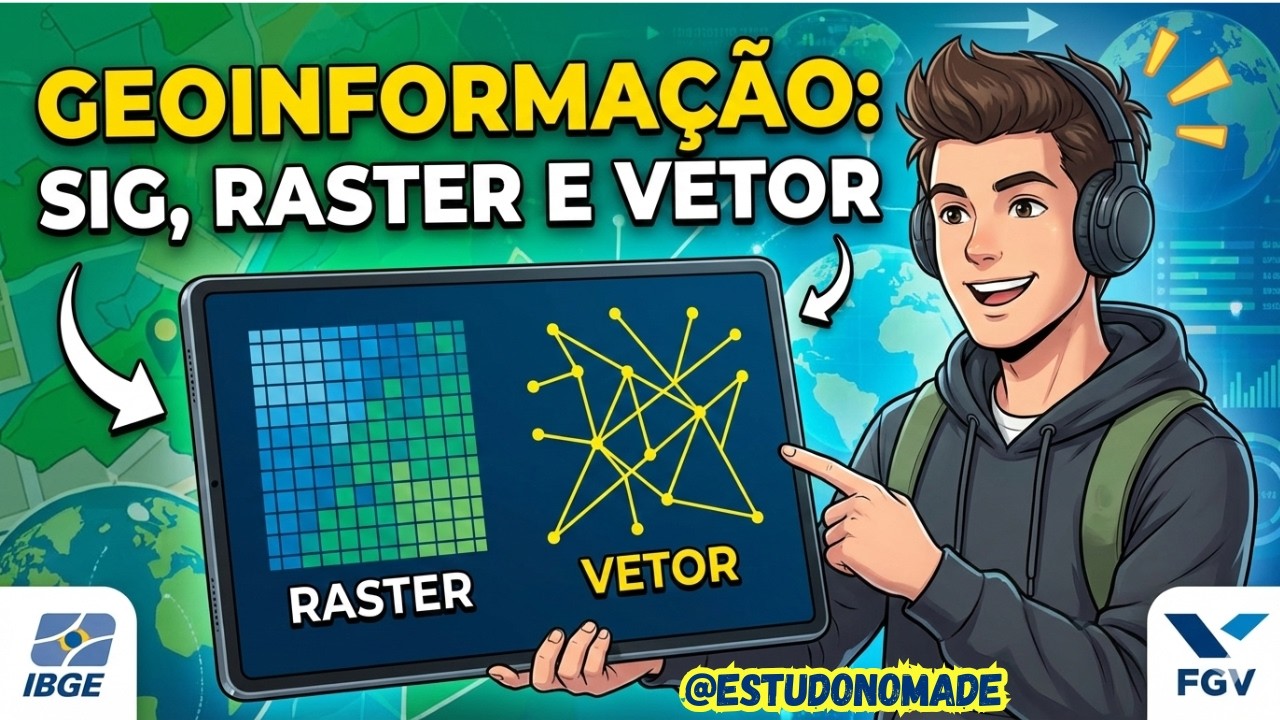 REVISÃO Geoinformação - O que é um SIG  – Concurso IBGE 2025 | Gabarite A PROVA para APM