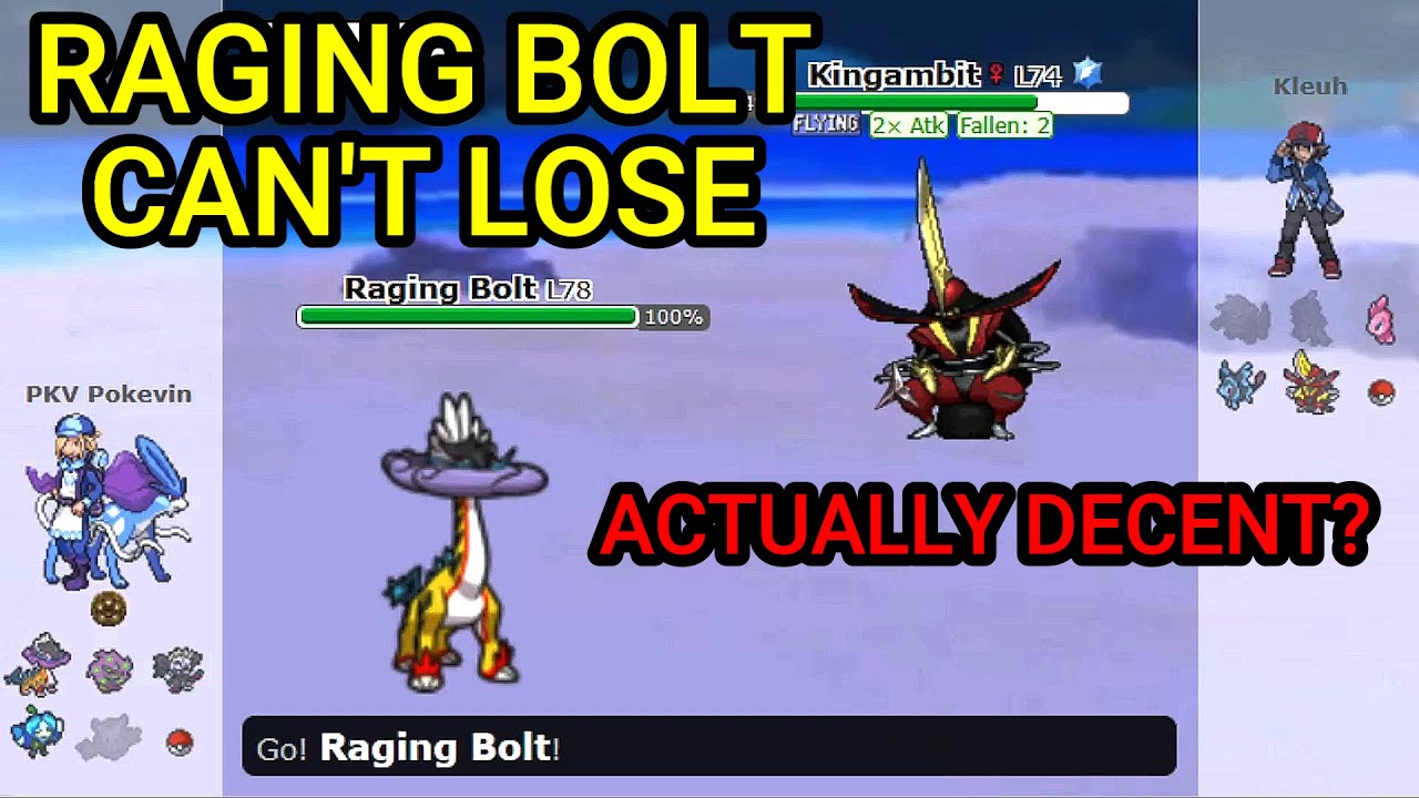 Raging Bolt не может проиграть! (Случайные битвы Pokemon Showdown)