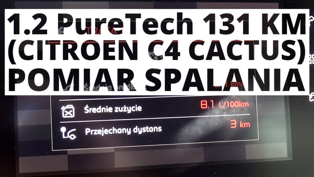Citroen C4 Cactus 1.2 PureTech 131 KM (MT) - pomiar zużycia paliwa