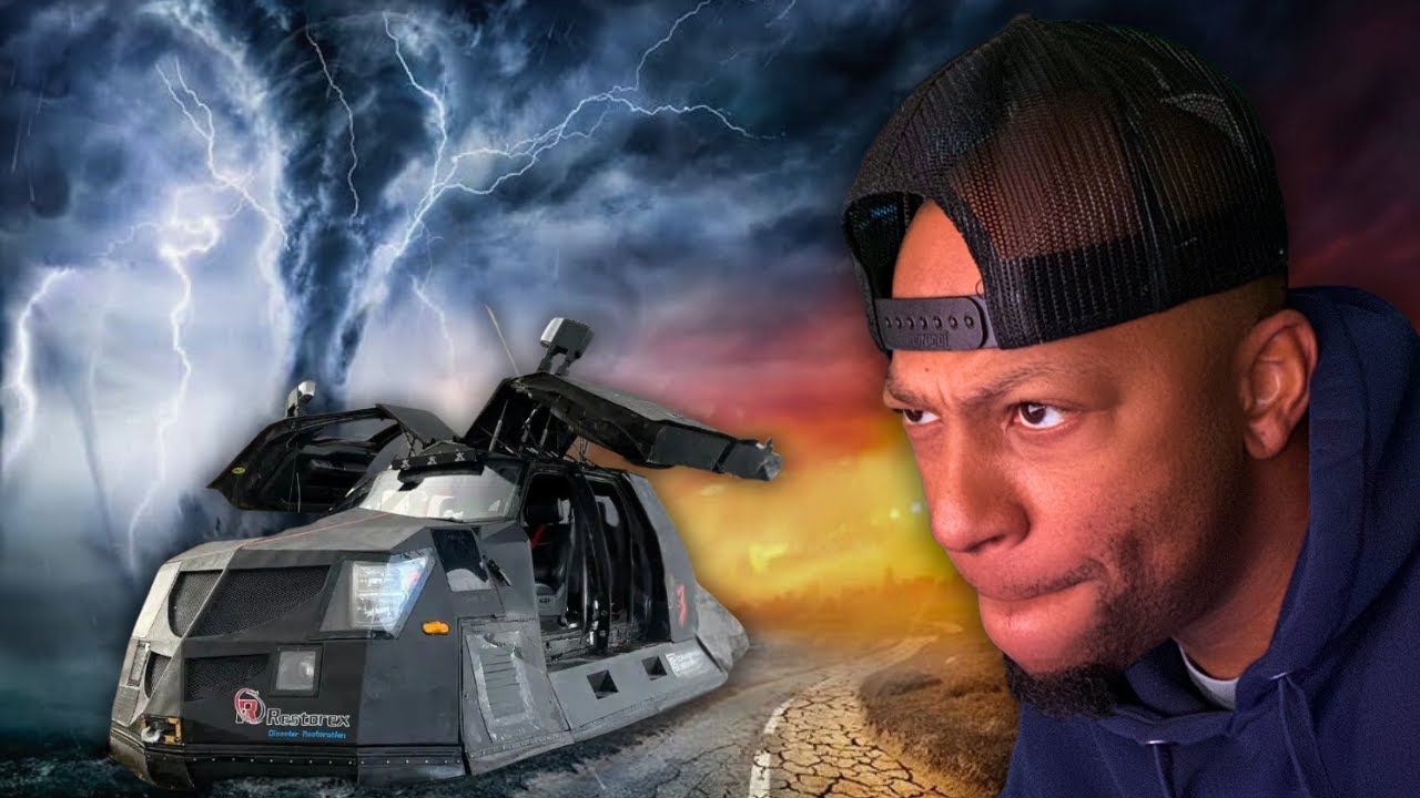 KOOLKIDTRE REACTS TO STORM CHASING IN A $750,000 TORNADO PROOF TANK!