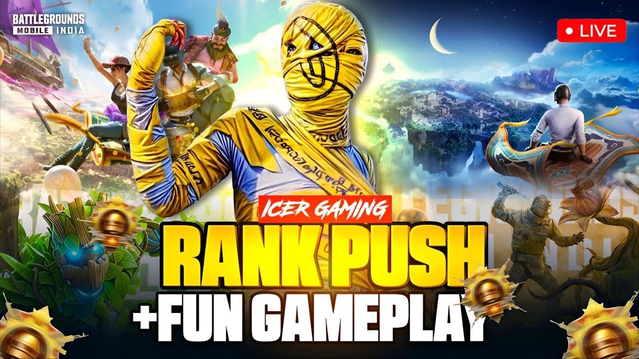 Ace Dominator Promotion Match & Fun IceR Gaming Live Night Stream BGMI LIVE Day