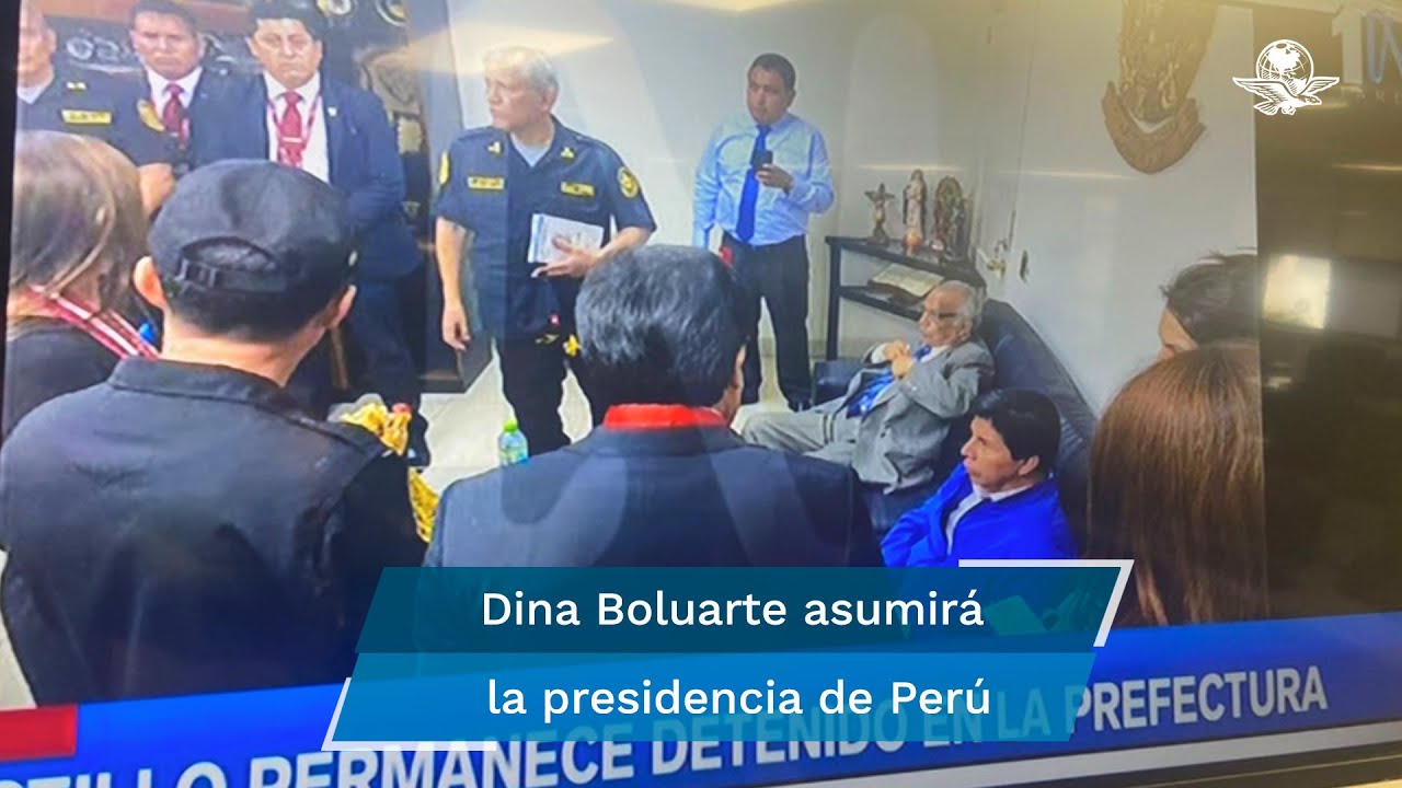 Detienen a Pedro Castillo tras ser destituido como presidente de Perú, por el Congreso