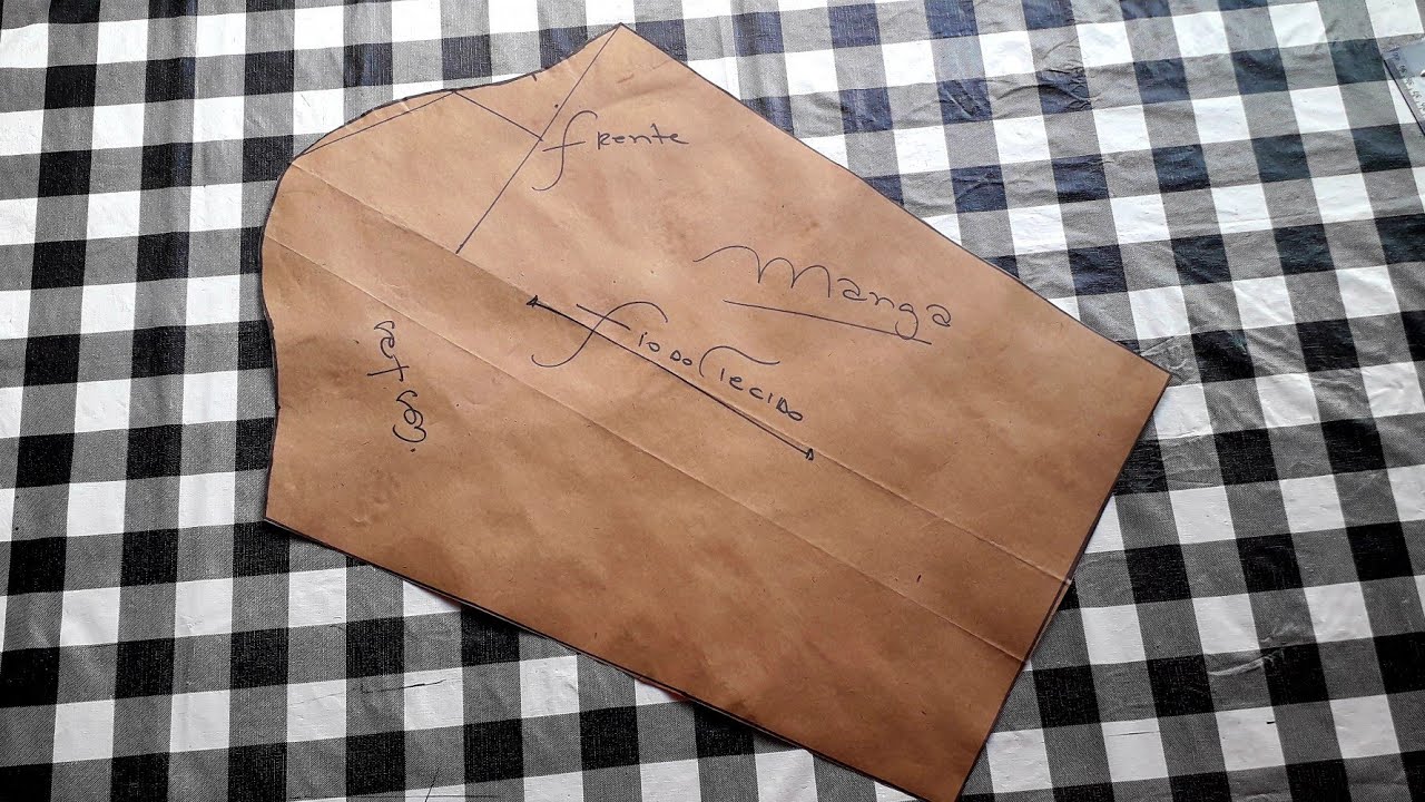 Como fazer molde base manga de blusas