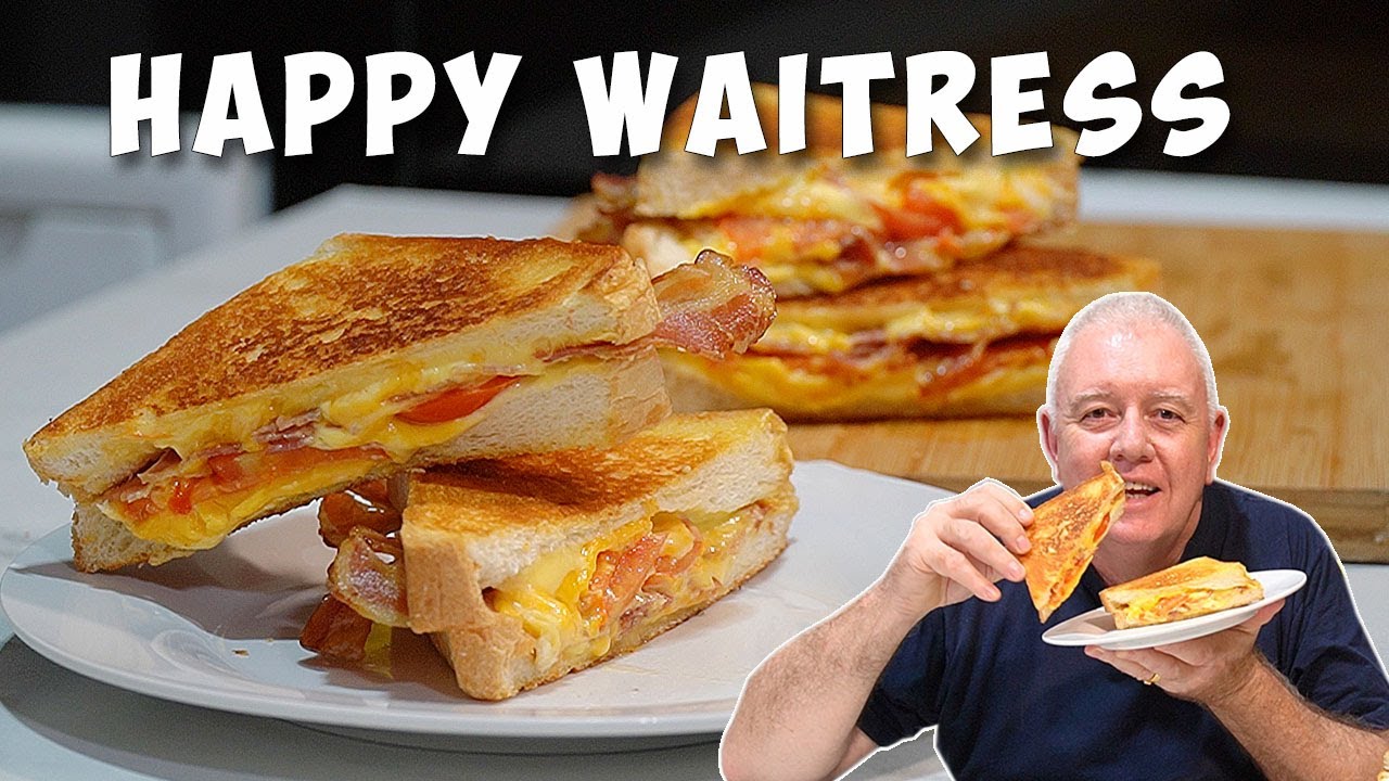 HAPPY Waitress The BEST Diner Style GRILLED Cheese with BACON and Tomato