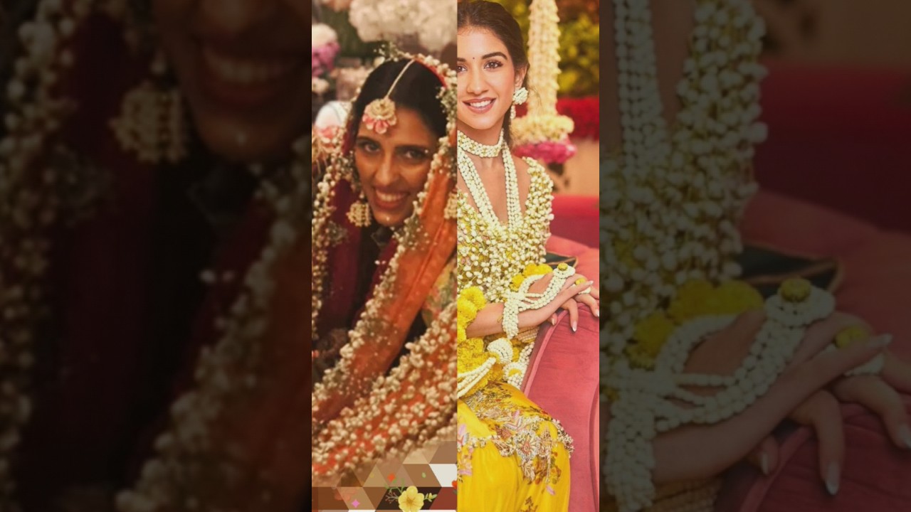 Isha Ambani & Shloka Mehta Wore Flower Dupatta for Their Haldi Just as Radhika Merchant❤ ✨