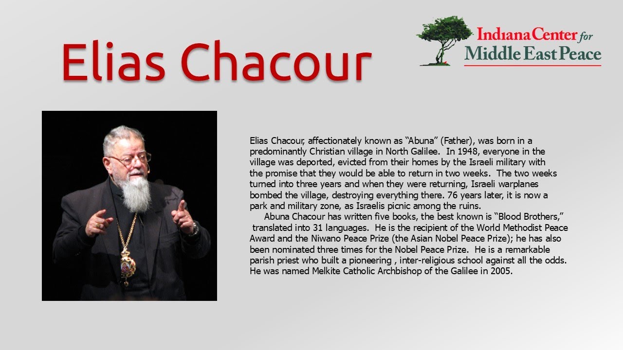 Elias Chacour on building a Christian school in Israel